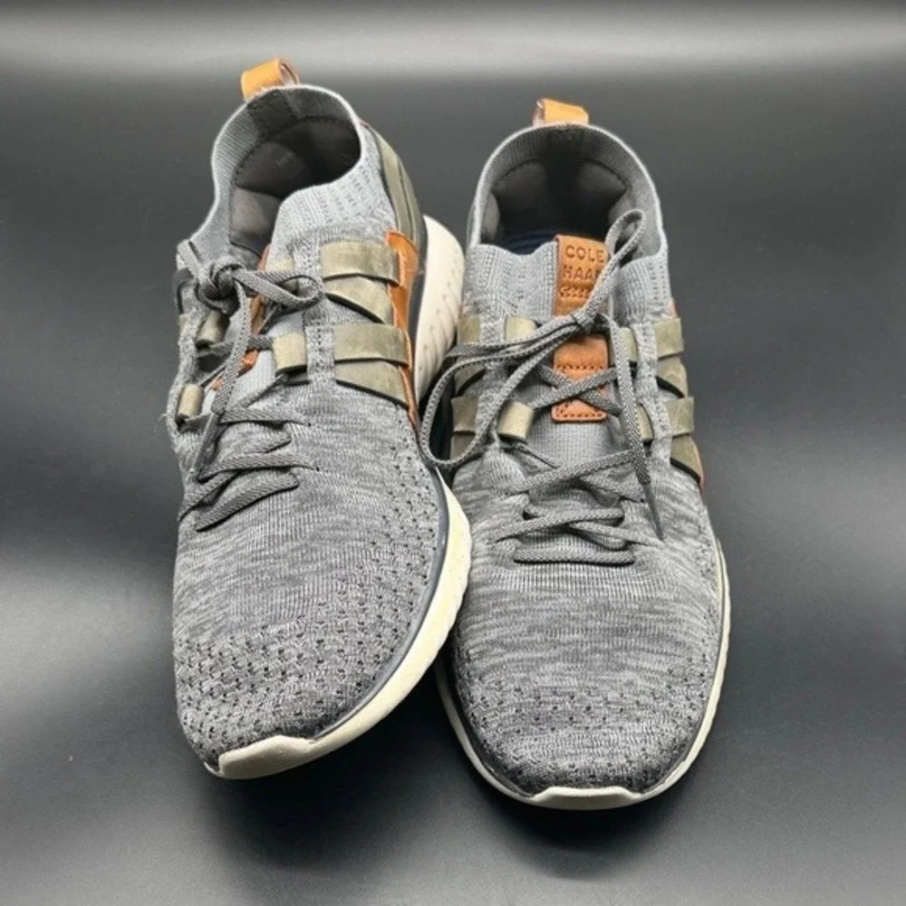 Cole Haan Zerogrand Stitchlite Grey Knit Mens Sneakers C27734 Size‎ 10M